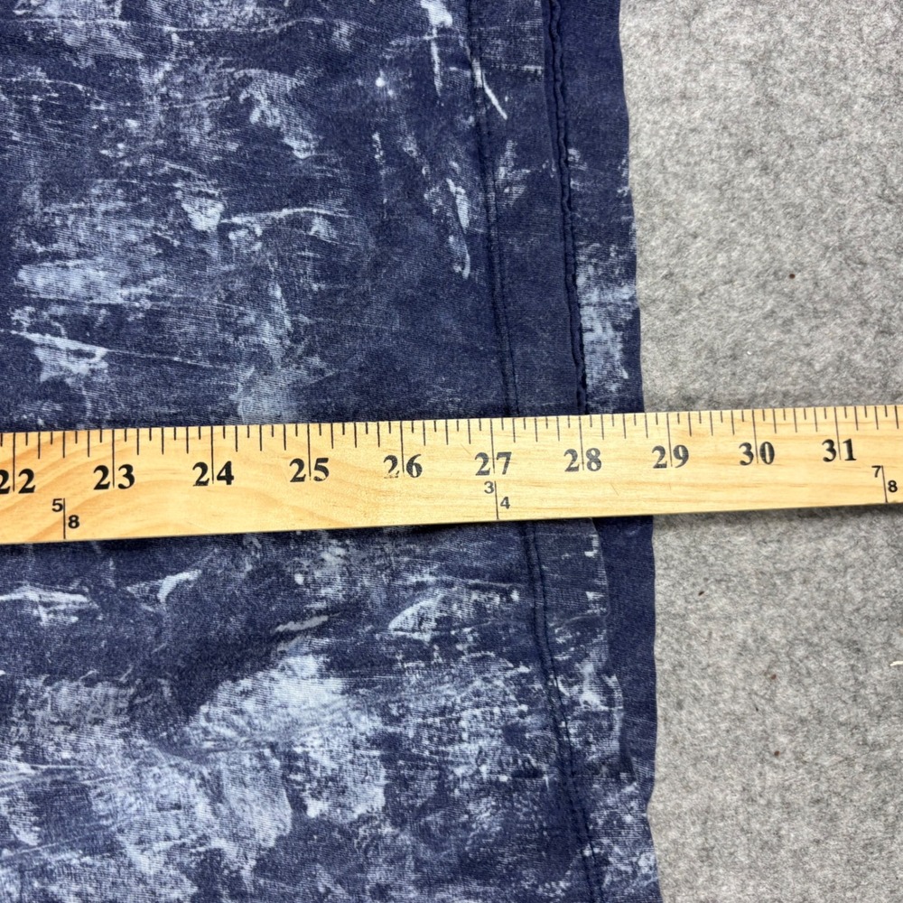 Adidas Originals Trefoil Mens T-Shirt Navy Blue Acid Wash Marble Graphic Tee XL - Picture 4 of 6